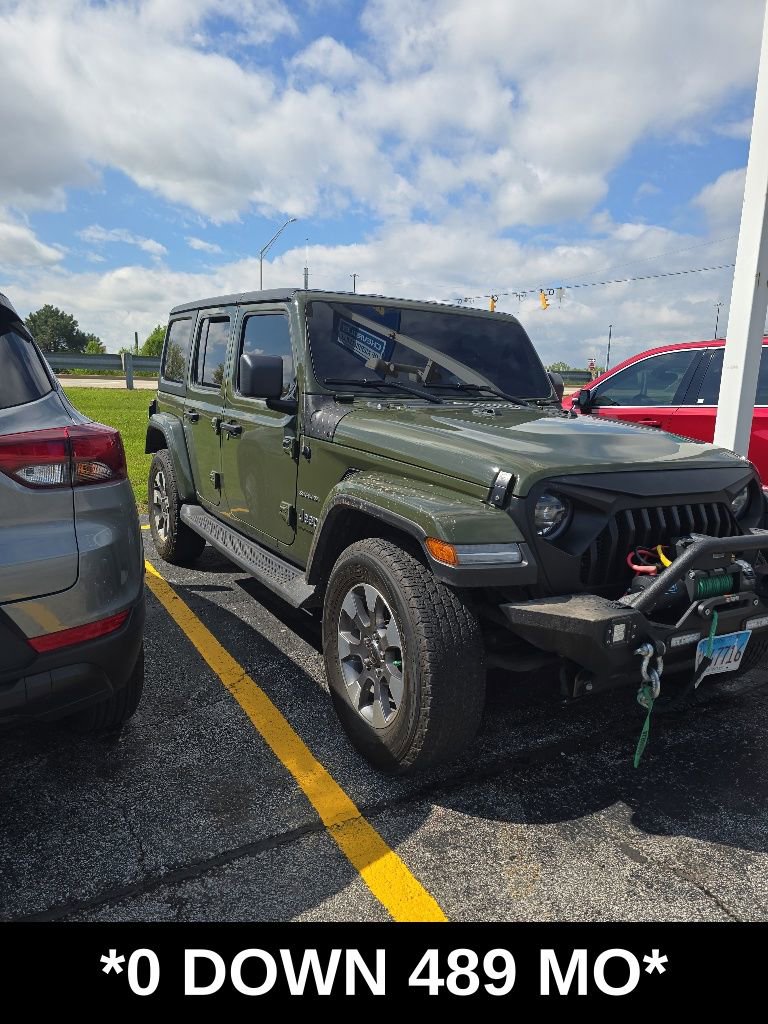 Used 2023 Jeep Wrangler Unlimited Sahara w/ LED Lighting Group AWD/4WD image 1