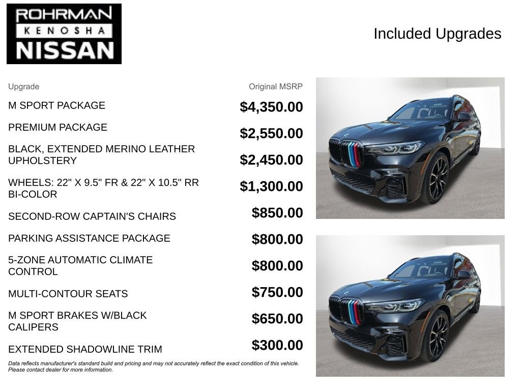 Used 2021 BMW X7 xDrive40i w/ M Sport Package AWD/4WD image 4