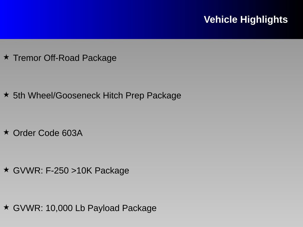 Used 2026 Ford F250 XLT w/ Tremor Off-Road Package AWD/4WD image 16