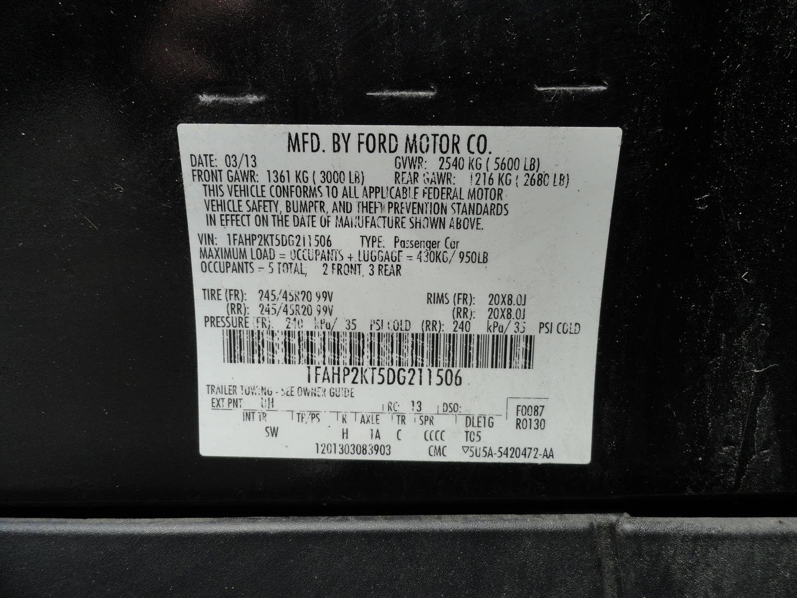 Used 2013 Ford Taurus SHO AWD/4WD image 25