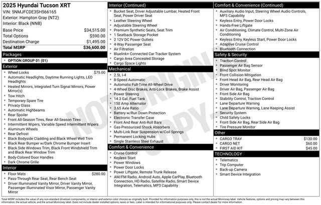 New 2025 Hyundai Tucson XRT image 9