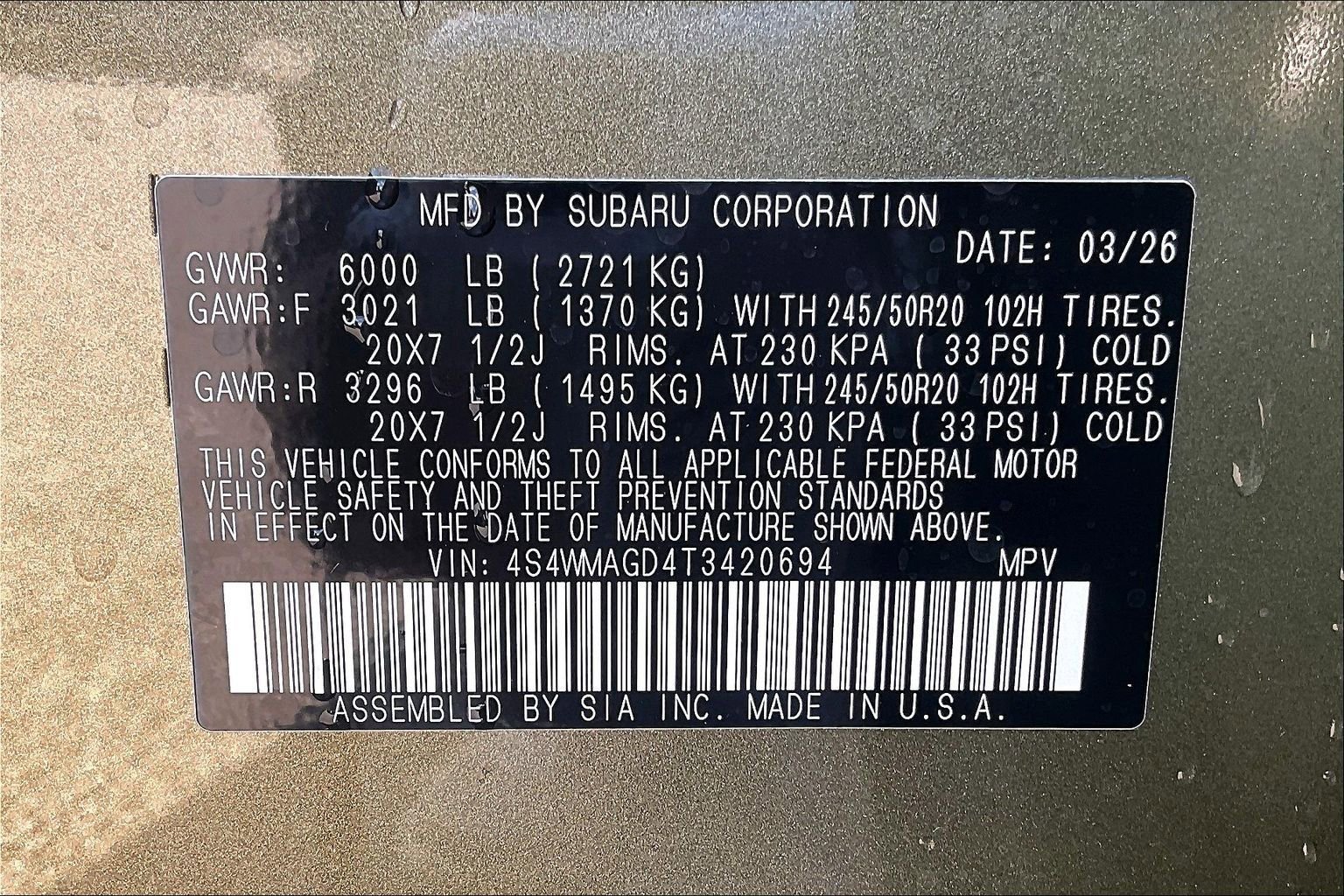 New 2026 Subaru Ascent Limited image 12