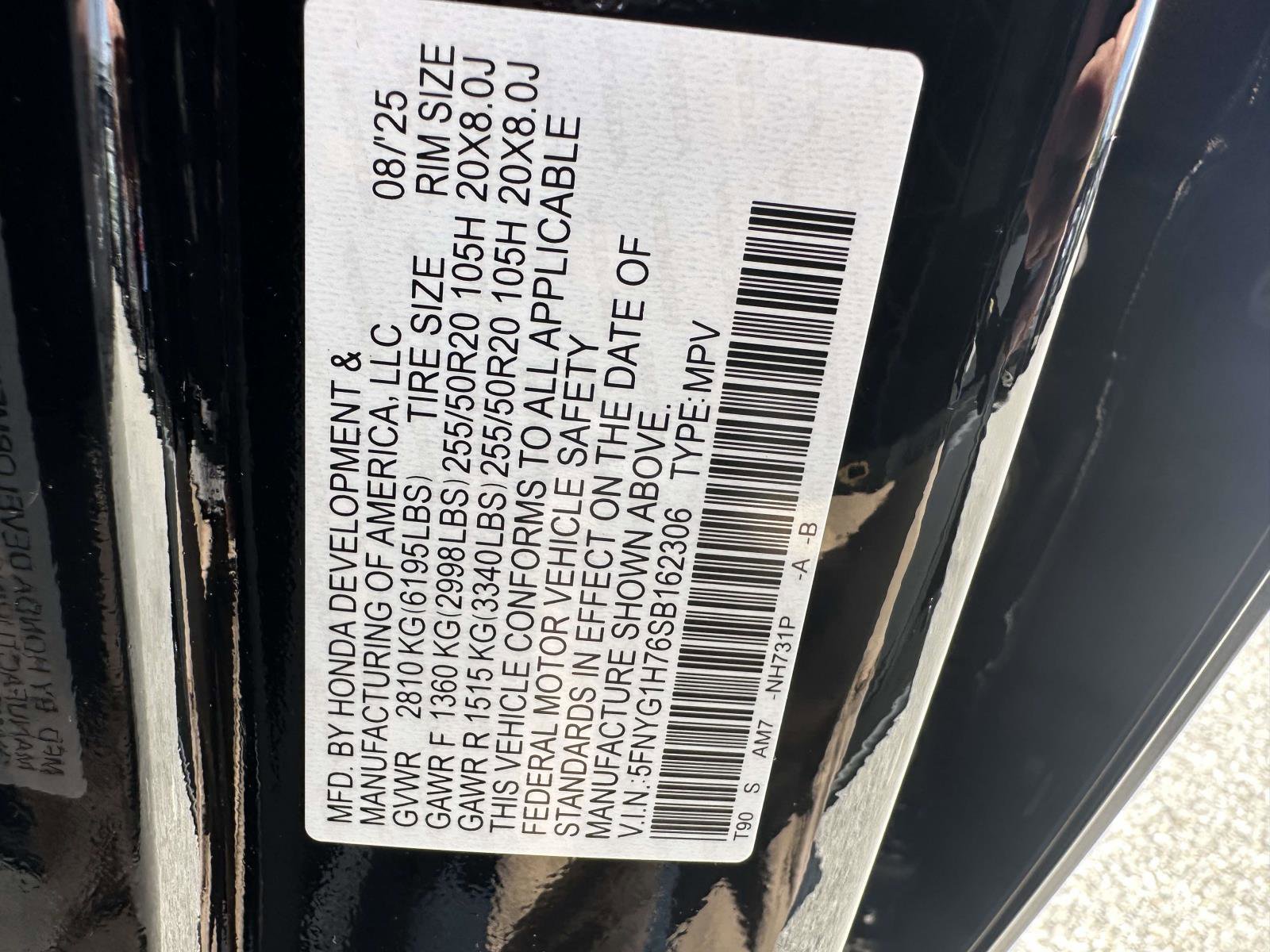 New 2025 Honda Pilot Touring image 32
