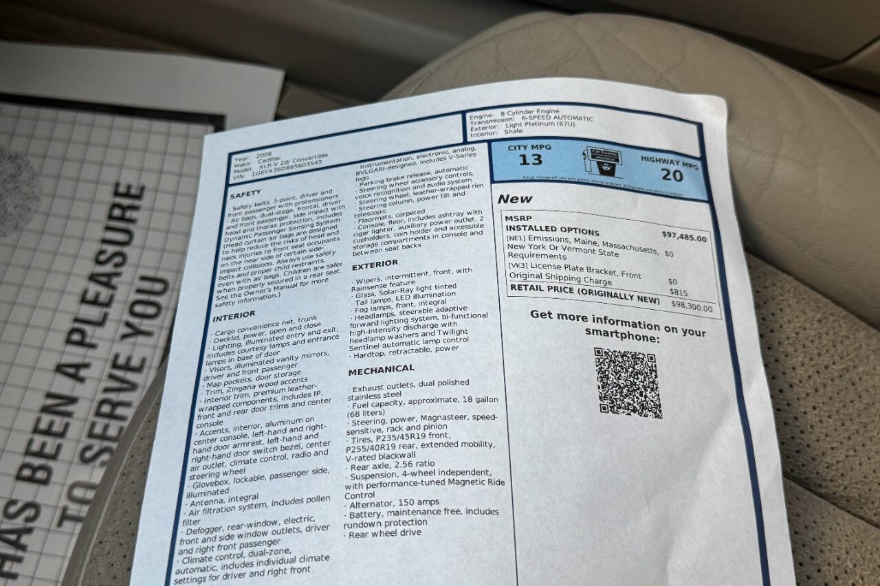 Used 2006 Cadillac XLR V image 45