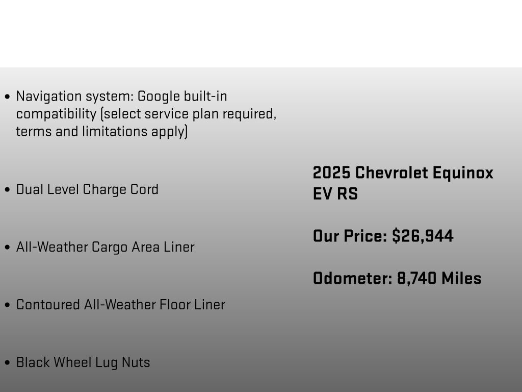 Certified 2025 Chevrolet Equinox EV RS image 20