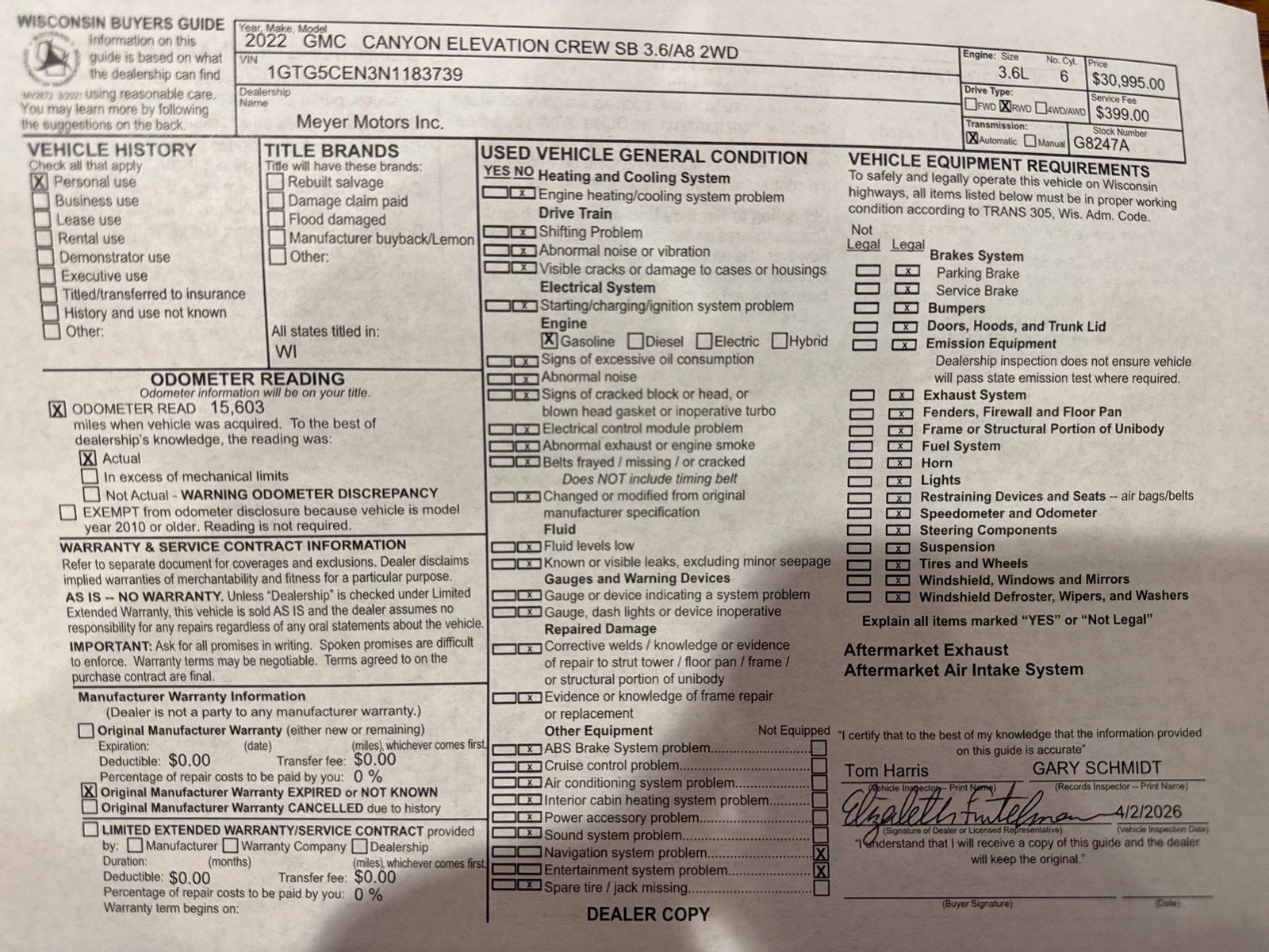 Used 2022 GMC Canyon Elevation w/ Trailering Package image 25