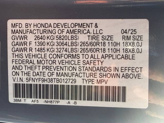 Used 2026 Honda Passport RTL image 25