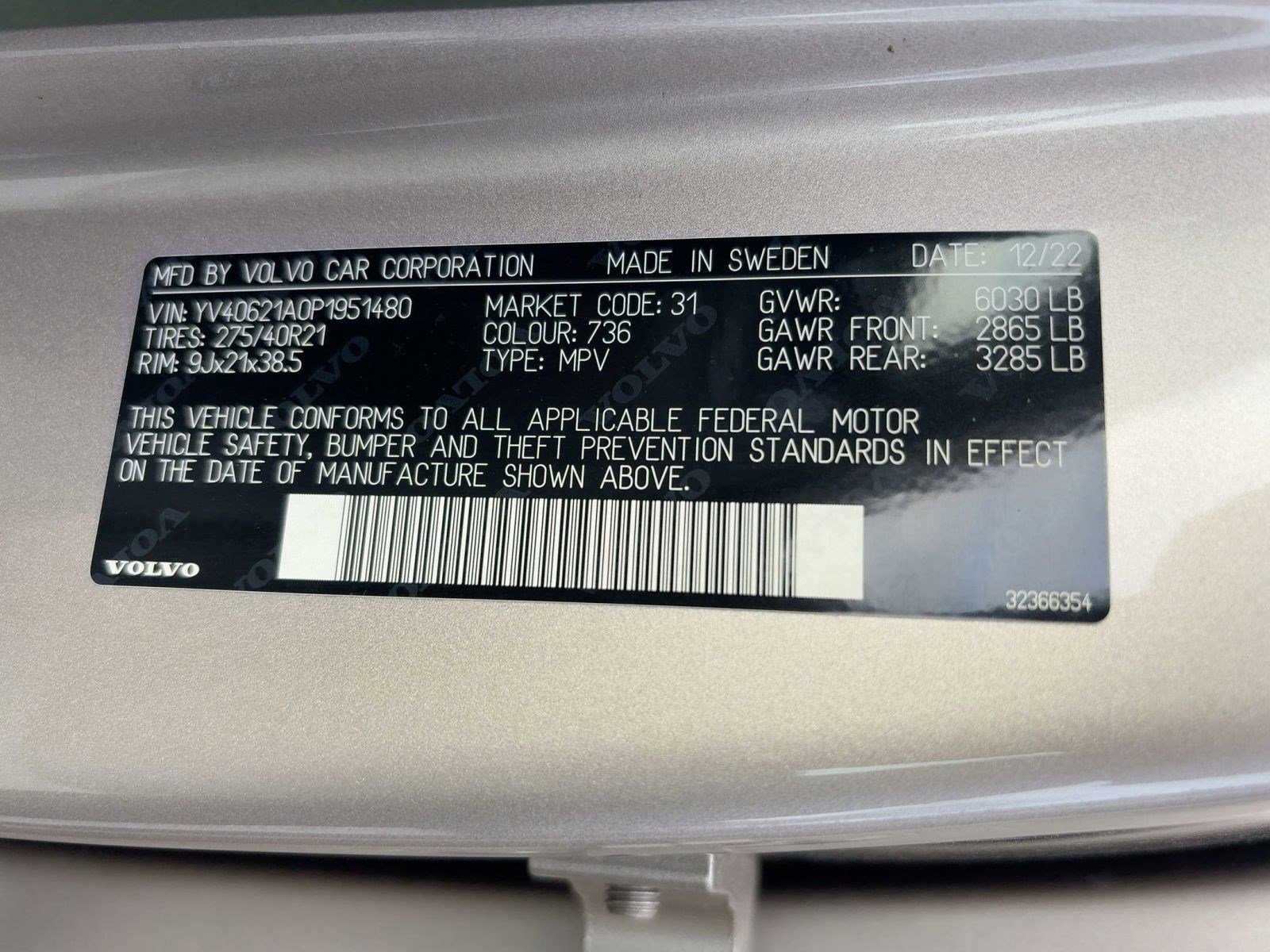 Certified 2023 Volvo XC90 B6 Ultimate image 20