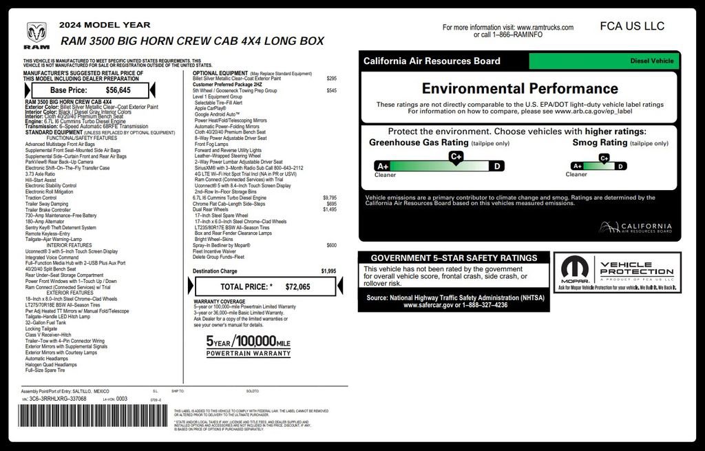 Used 2024 RAM 3500 Big Horn image 3