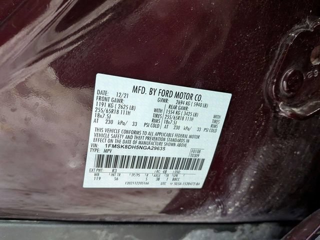 Used 2022 Ford Explorer XLT w/ Equipment Group 202A AWD/4WD image 34