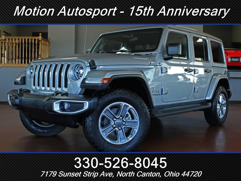 Used 2021 Jeep Wrangler Unlimited Sahara w/ LED Lighting Group AWD/4WD image 1