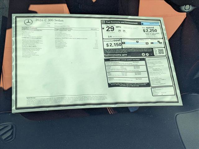 New 2026 Mercedes-Benz C 300 Sedan image 16