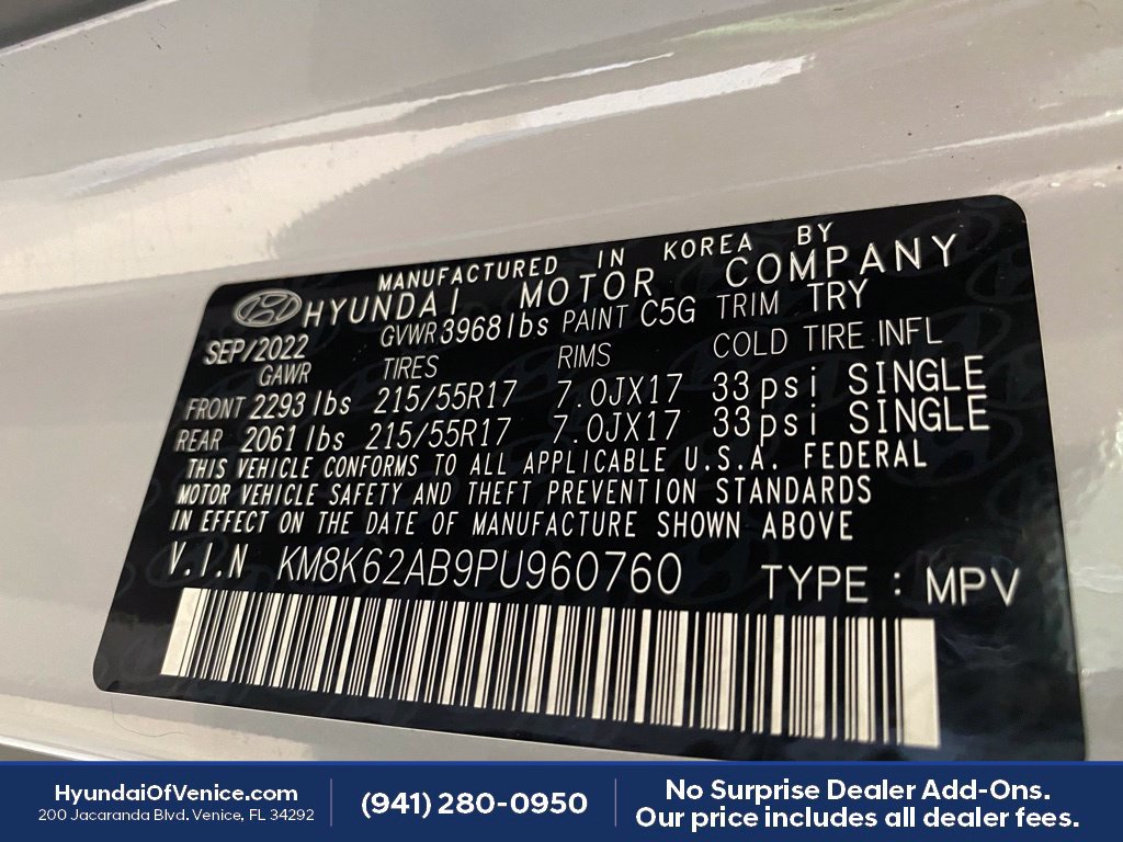 Certified 2023 Hyundai Kona SEL w/ Cargo Package FWD image 25