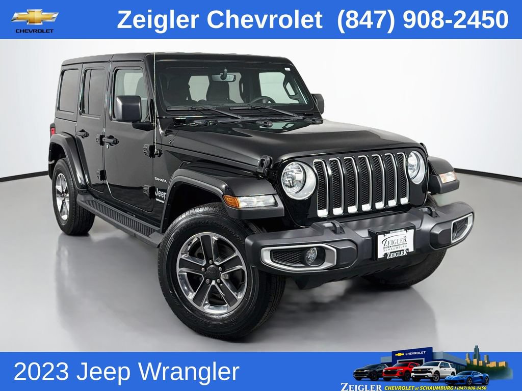 Used 2023 Jeep Wrangler Unlimited Sahara AWD/4WD image 1