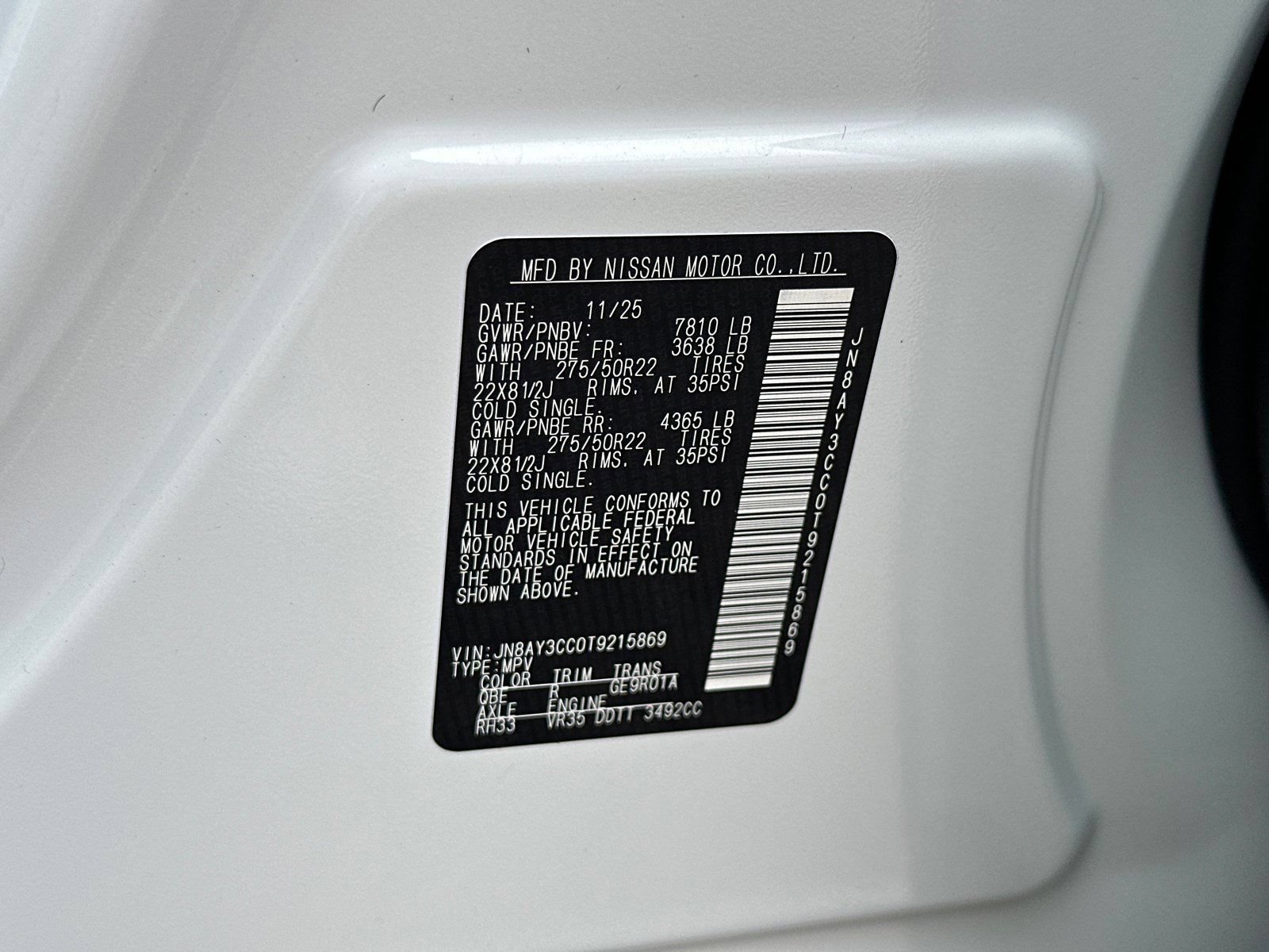 New 2026 Nissan Armada Platinum Reserve AWD/4WD image 40