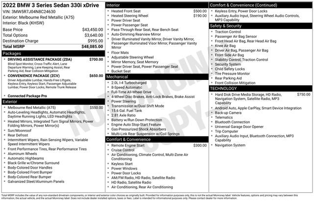 Used 2022 BMW 330i xDrive Sedan w/ Driving Assistance Package image 40