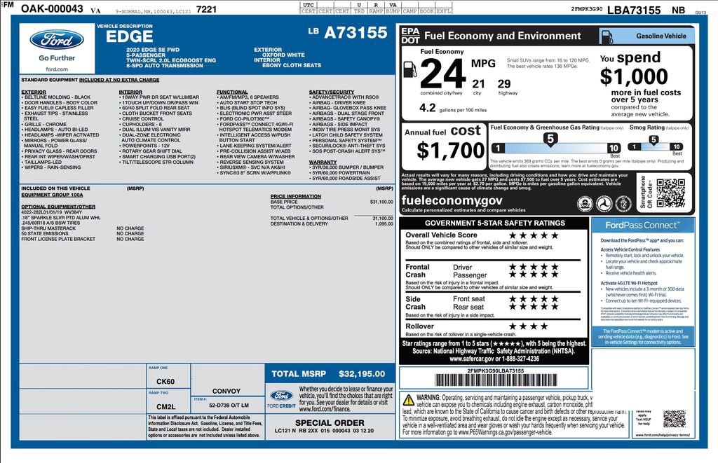 Used 2020 Ford Edge SE video 2