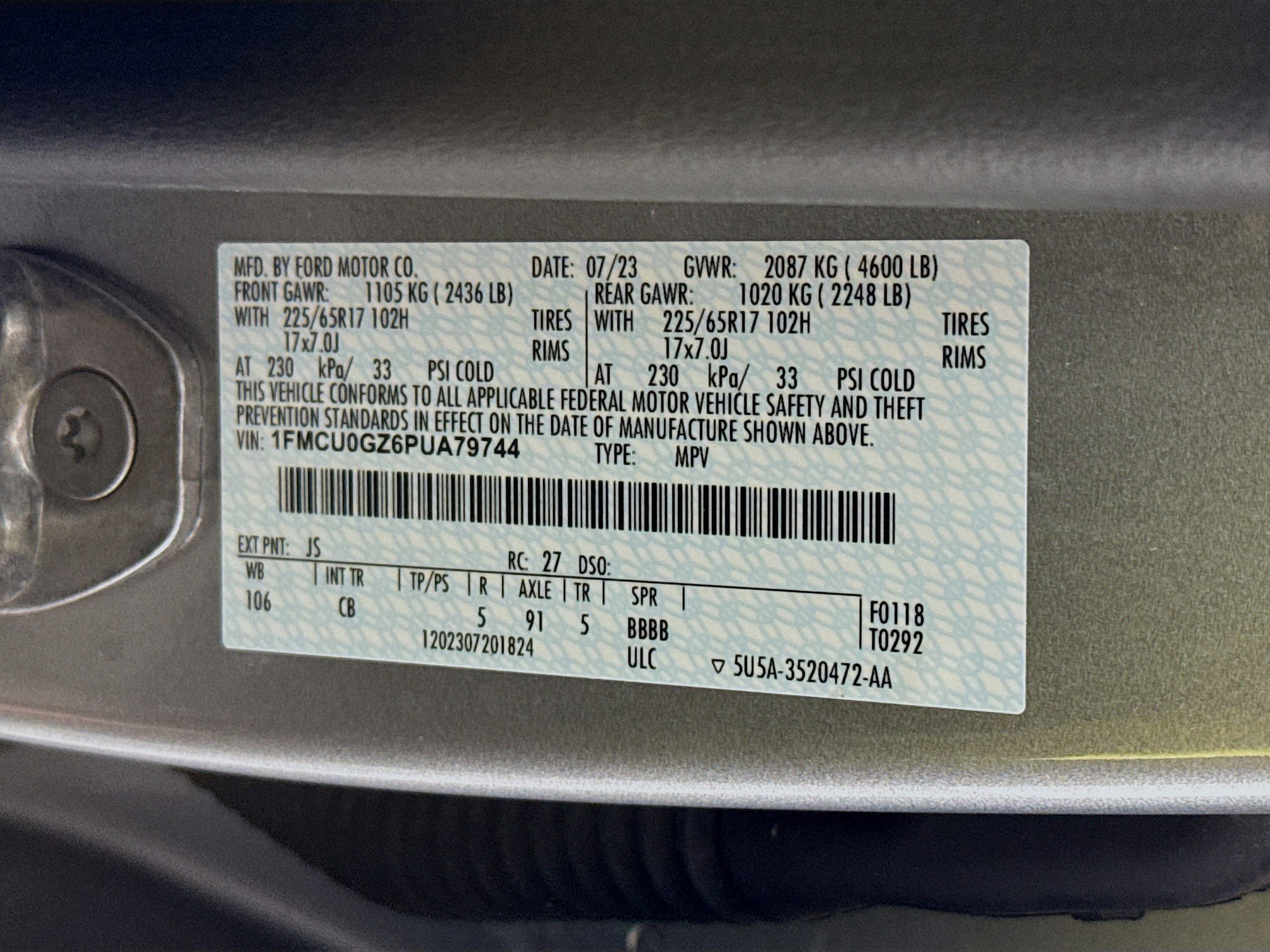 Used 2023 Ford Escape Active w/ Tech Pack #1 FWD image 72