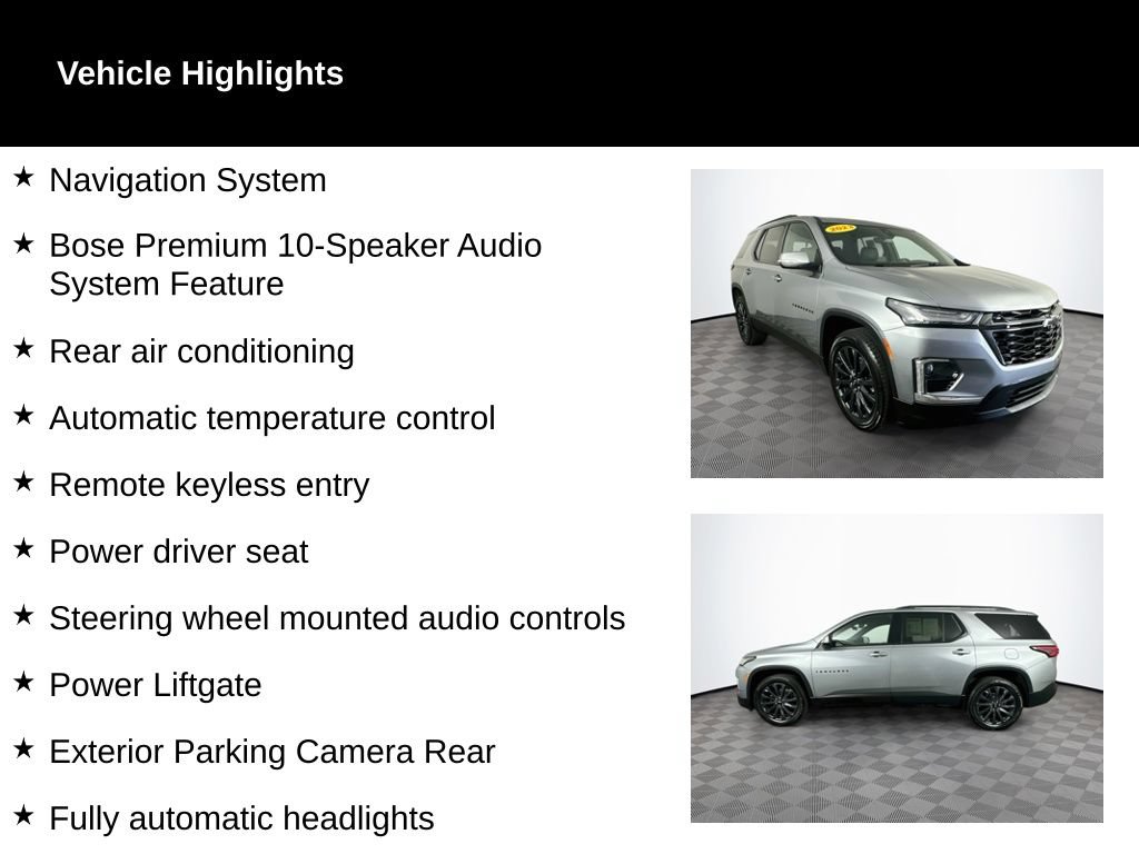Used 2023 Chevrolet Traverse RS FWD image 2