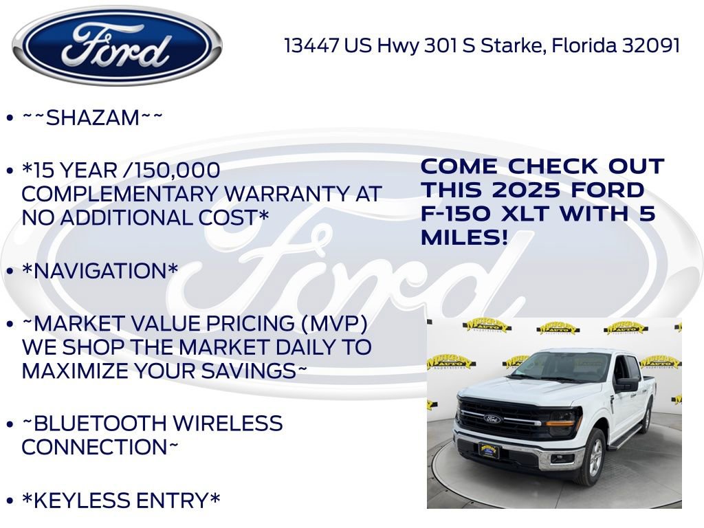 New 2025 Ford F150 XLT w/ Equipment Group 301A Standard image 5