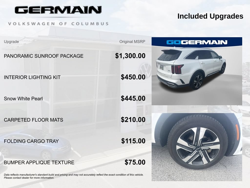 Used 2022 Kia Sorento EX w/ Panoramic Sunroof Package AWD/4WD image 9