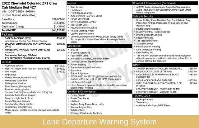 Used 2022 Chevrolet Colorado Z71 w/ Safety Package image 7