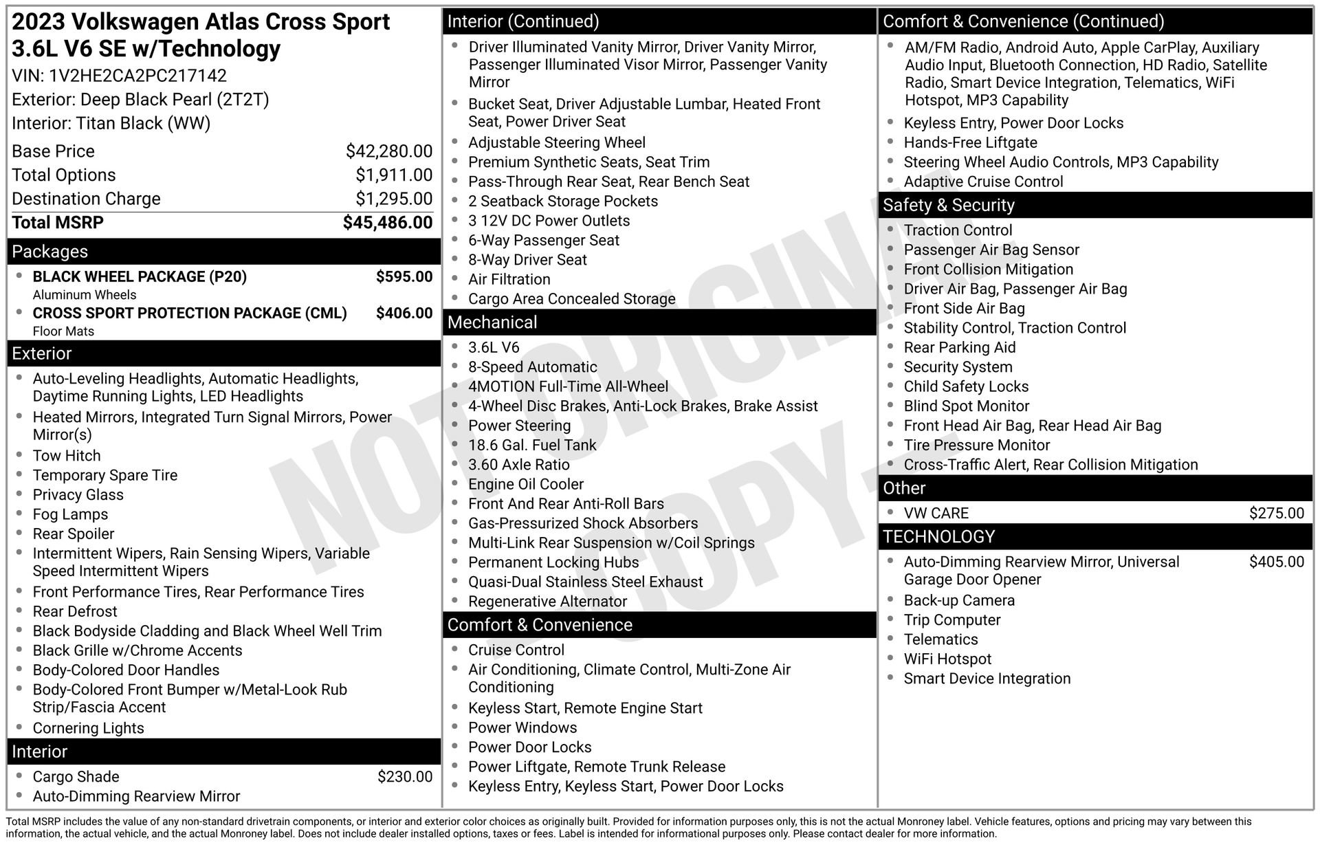 Used 2023 Volkswagen Atlas Cross Sport SE w/ Black Wheel Package AWD/4WD image 3