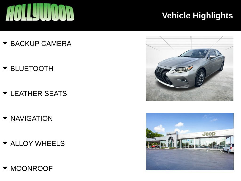 Used 2018 Lexus ES 350 w/ Premier Package FWD image 3