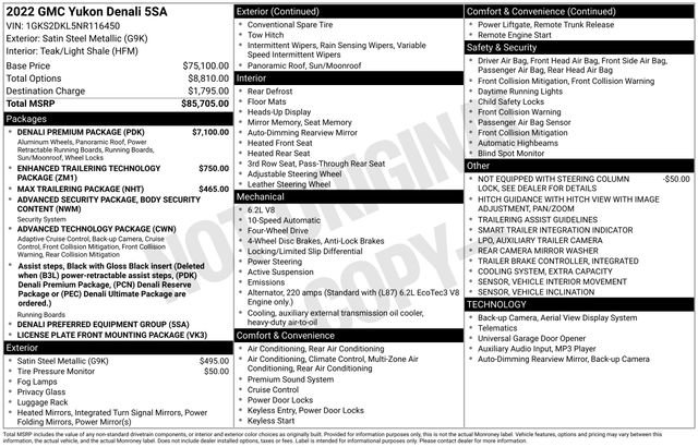 Used 2022 GMC Yukon Denali w/ Denali Premium Package image 17