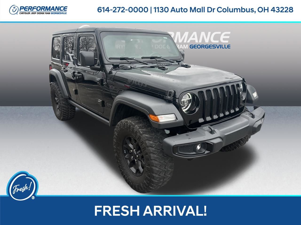 Used 2020 Jeep Wrangler Unlimited Willys image 1