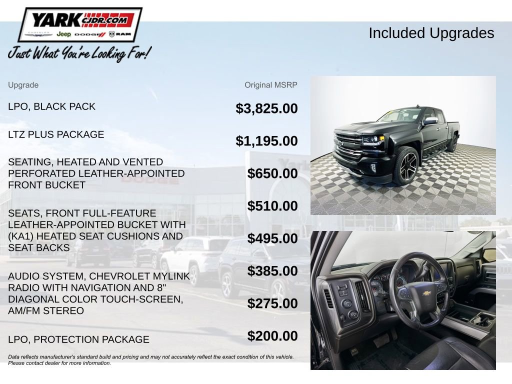 Used 2018 Chevrolet Silverado 1500 LTZ Z71 w/ LPO, Black Pack image 5