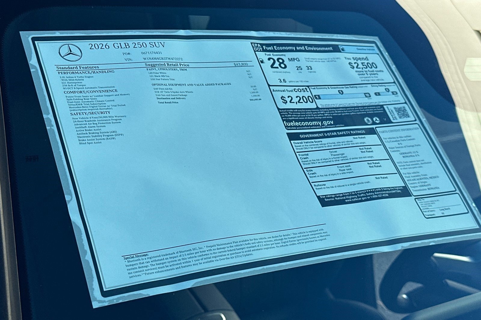 New 2026 Mercedes-Benz GLB 250 image 29