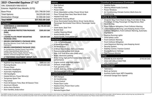 Used 2021 Chevrolet Equinox LT AWD/4WD image 11