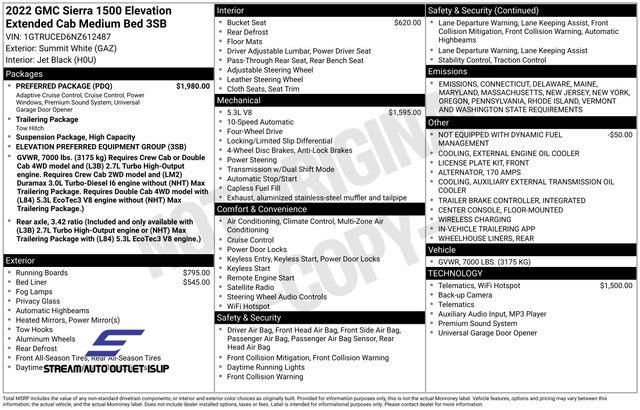 Used 2022 GMC Sierra 1500 Elevation w/ Preferred Package image 48