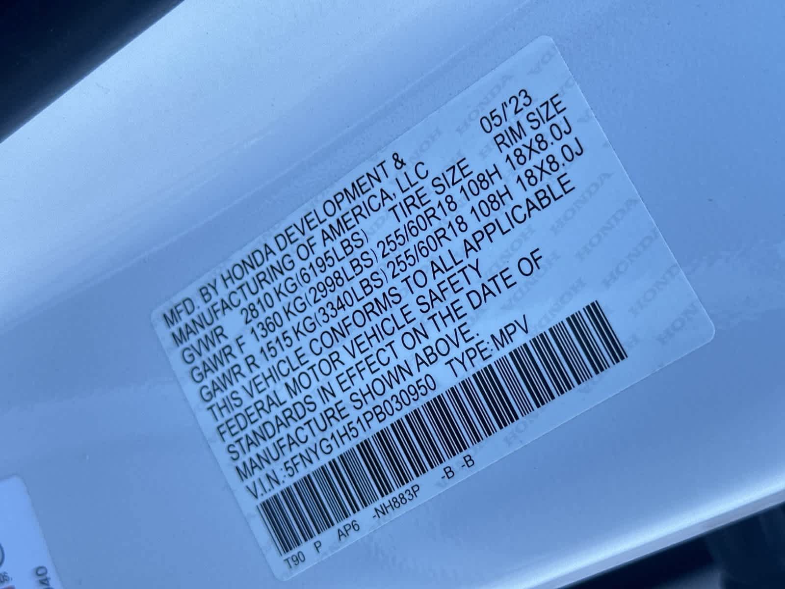 Certified 2023 Honda Pilot EX-L image 21