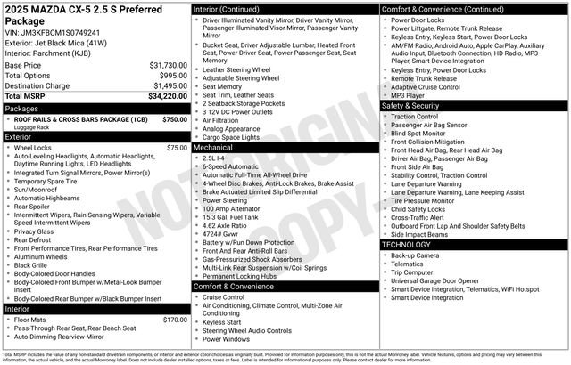 New 2025 MAZDA CX-5 AWD 2.5 S image 26