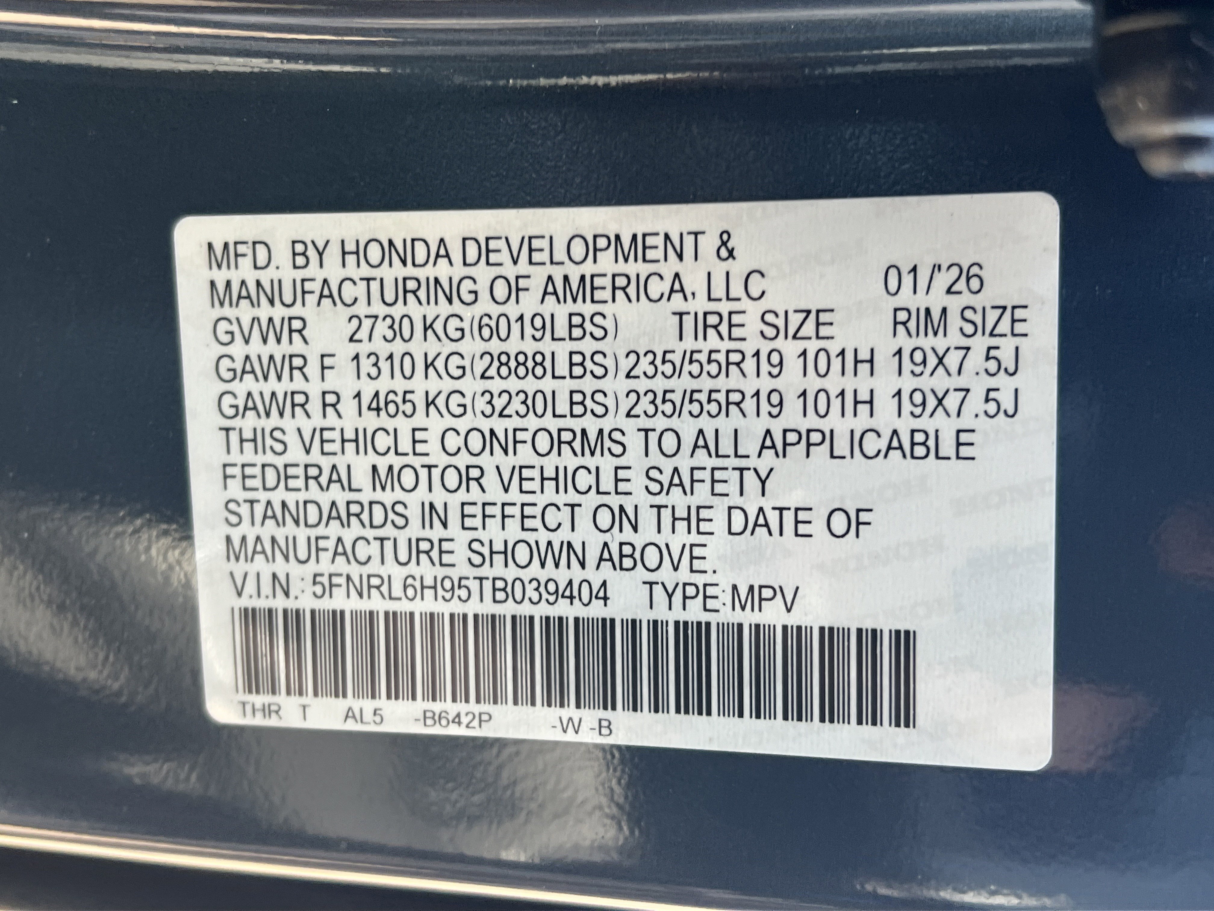 New 2026 Honda Odyssey Elite image 31