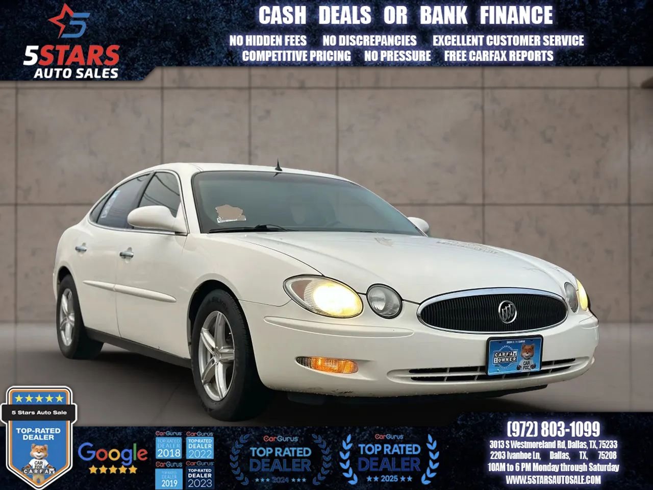 Used 2005 Buick LaCrosse CX w/ Silver Convenience Package