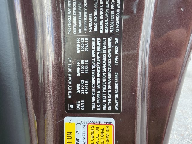 Certified 2016 Buick Cascada Premium FWD image 29