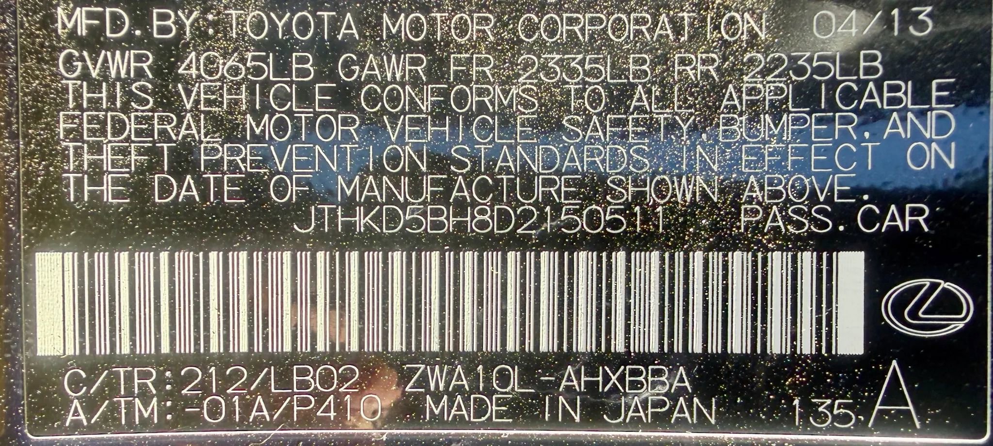 Used 2013 Lexus CT 200h image 27