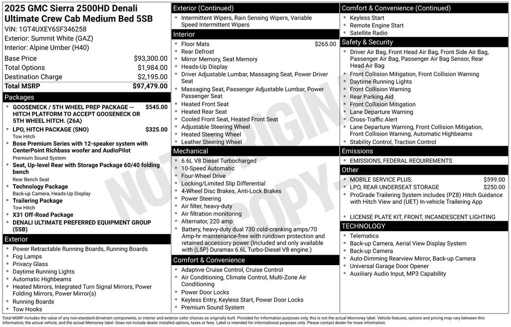 New 2025 GMC Sierra 2500 Denali Ultimate image 9