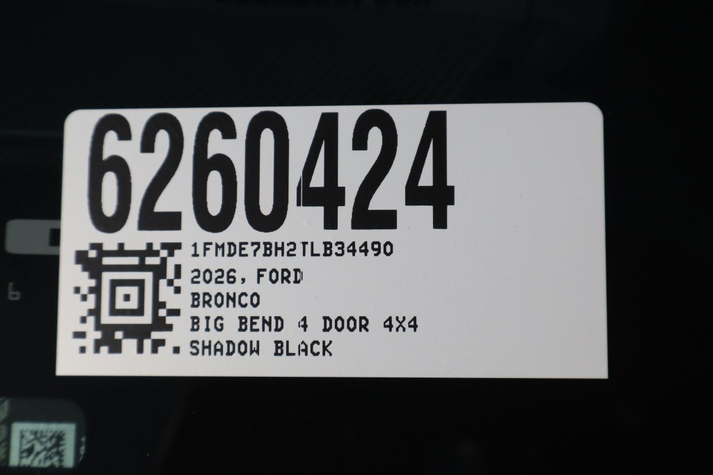 New 2026 Ford Bronco Big Bend AWD/4WD image 36