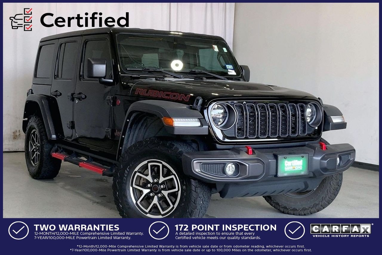 Used 2024 Jeep Wrangler Unlimited Rubicon w/ Convenience Group AWD/4WD image 1