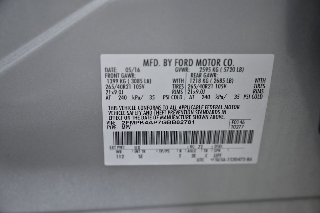 Used 2016 Ford Edge Sport w/ Equipment Group 401A image 33