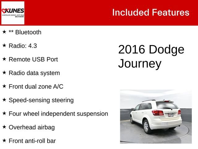 Used 2016 Dodge Journey SE w/ Flexible Seating Group FWD image 2