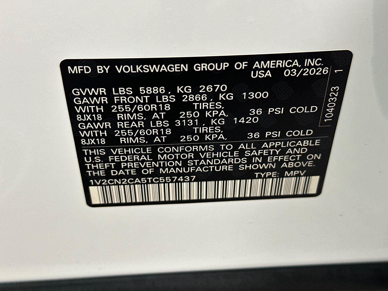 New 2026 Volkswagen Atlas Peak Edition AWD/4WD image 27