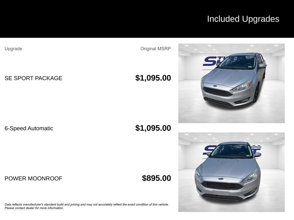 Used 2015 Ford Focus SE w/ SE Sport Package image 2