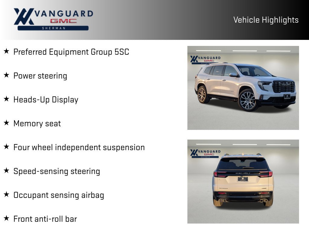New 2027 GMC Acadia Denali Ultimate w/ LPO, Floor Liner Package FWD image 10