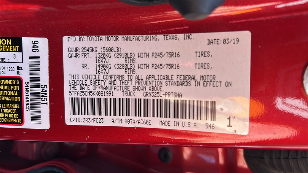 Used 2019 Toyota Tacoma SR5 image 32