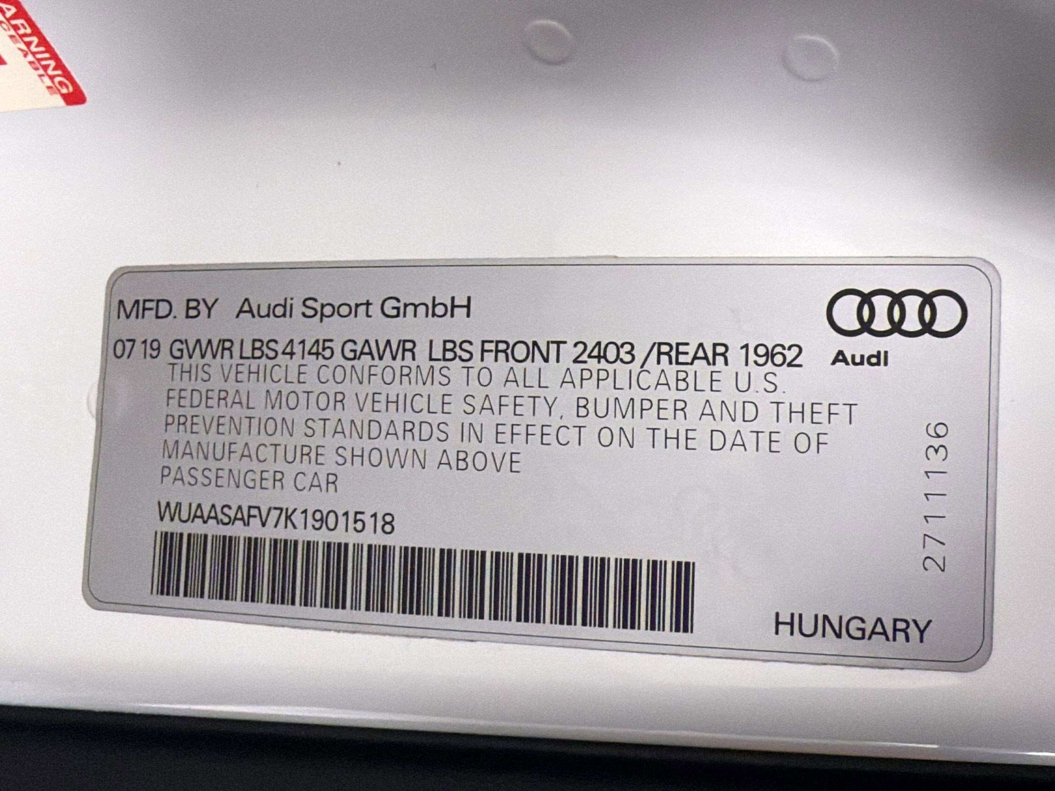Used 2019 Audi TT RS image 17